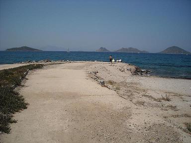 Mooie zeezicht en zicht op diverse eilanden, Bodrum