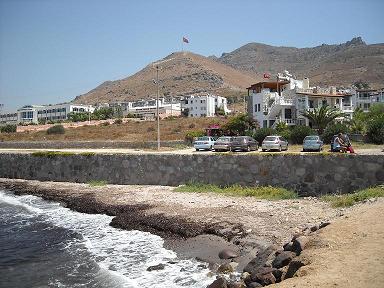 Mooie zeezicht en zicht op diverse eilanden, Bodrum