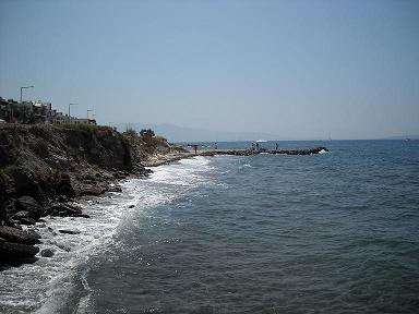 Mooie zeezicht en zicht op diverse eilanden, Bodrum