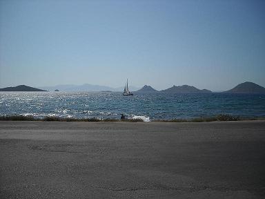 Mooie zeezicht en zicht op diverse eilanden, Bodrum